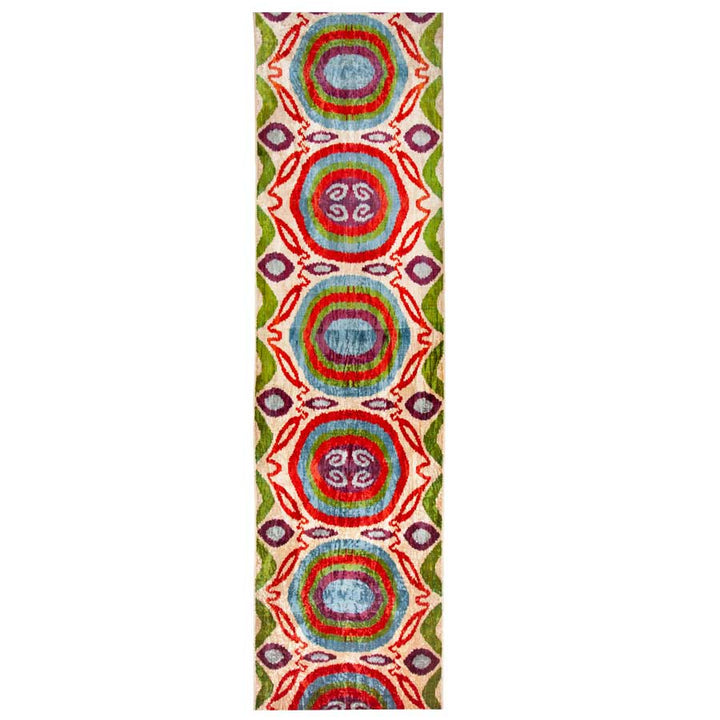 TEO Handwoven Silk Velvet Ikat Fabric