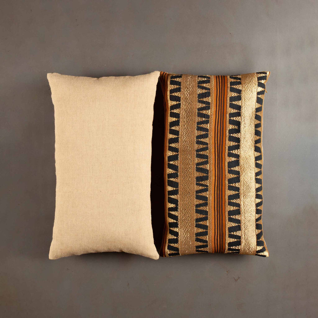 Adelia Metal Embroidered Pillow Covers (pair)