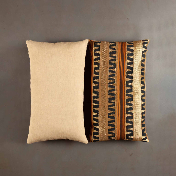 Adelia Metal Embroidered Pillow Covers (pair)