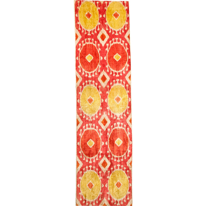 BOTAN Handwoven Silk Velvet Ikat Fabric Bonbon