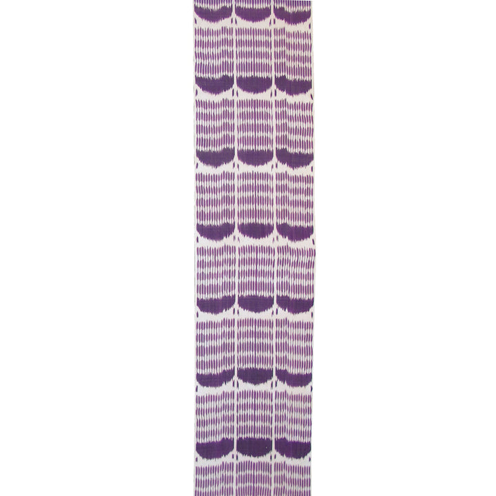 Hoseki Handwoven Silk Ikat Fabric Amethyst
