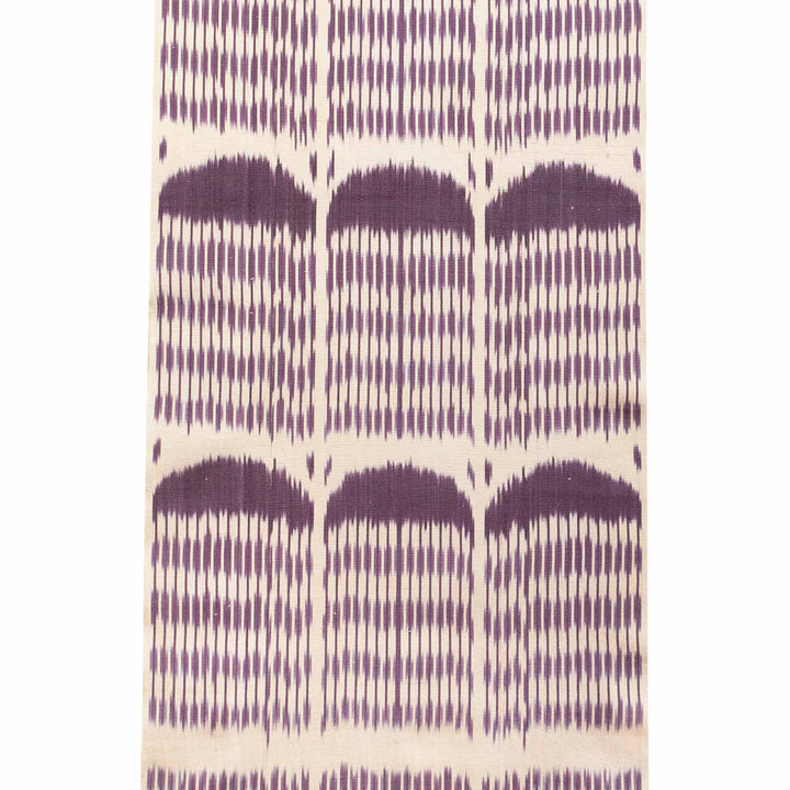 Hoseki Handwoven Silk Ikat Fabric Amethyst