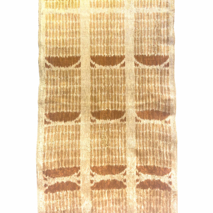 Hoseki Handwoven Silk Velvet Ikat Fabric Bronzite