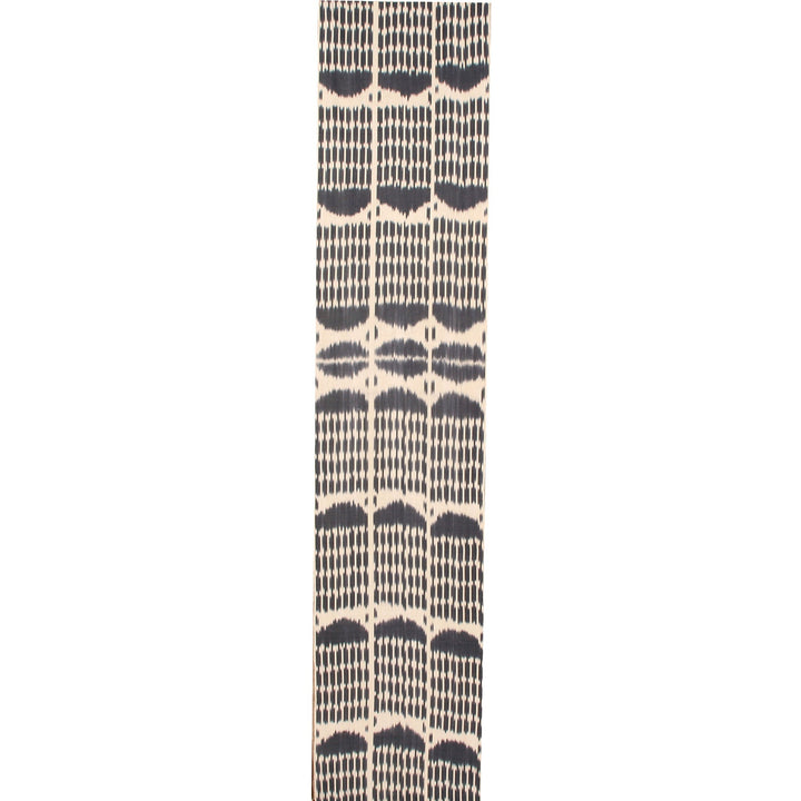 Hoseki Handwoven Silk Ikat Fabric Onyx