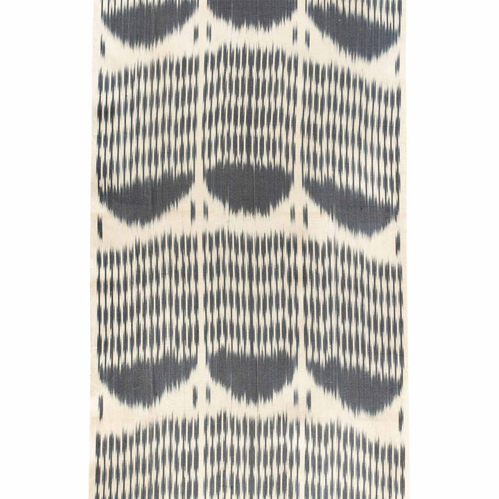 Hoseki Handwoven Silk Ikat Fabric Onyx