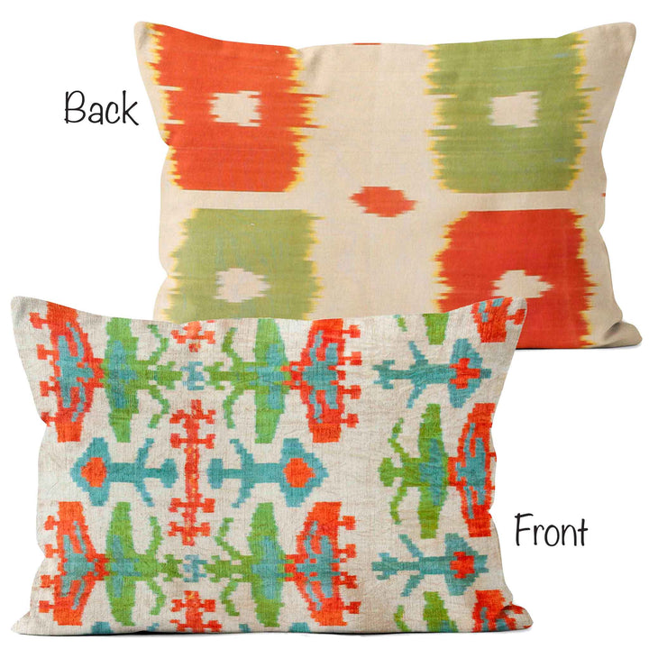 KADAN Silk Velvet Pillow Cover Redgreen