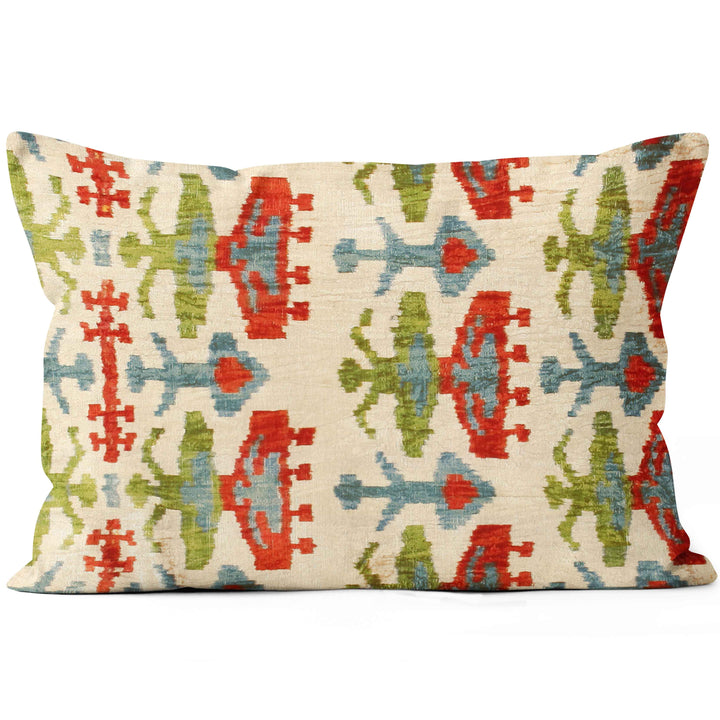 KADAN Silk Velvet Pillow Cover Redgreen