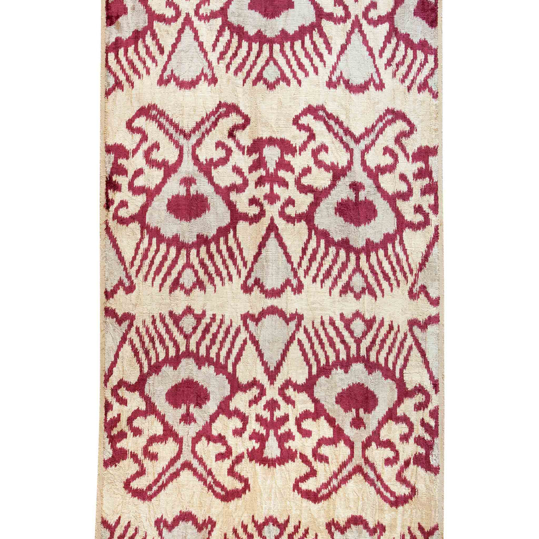 Nomi Handwoven Silk Velvet Ikat Fabric