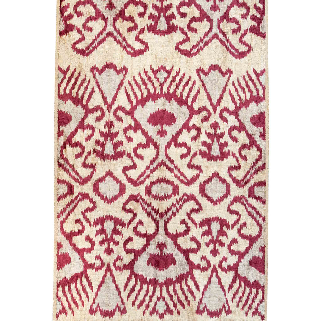 Nomi Handwoven Silk Velvet Ikat Fabric