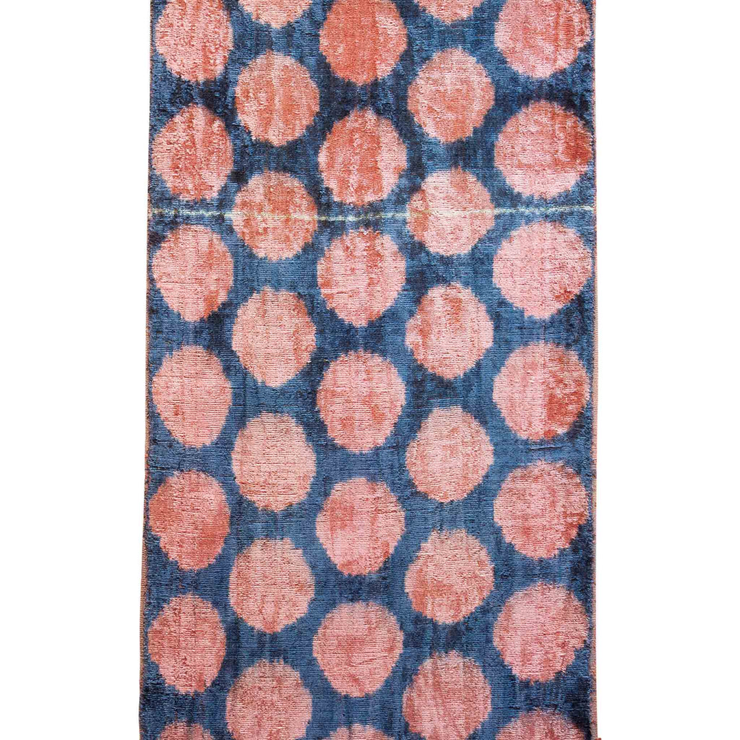 TAMA Handwoven Silk Velvet Ikat Fabric Watermelon